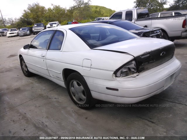 2G1WW12M5V9210663 - 1997 CHEVROLET MONTE CARLO LS WHITE photo 3