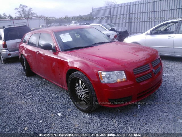 2D4FV47T88H147969 - 2008 DODGE MAGNUM RED photo 1