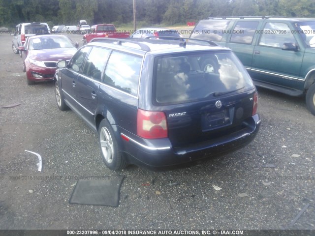 WVWWH63B24E181209 - 2004 VOLKSWAGEN PASSAT GLX BLUE photo 3