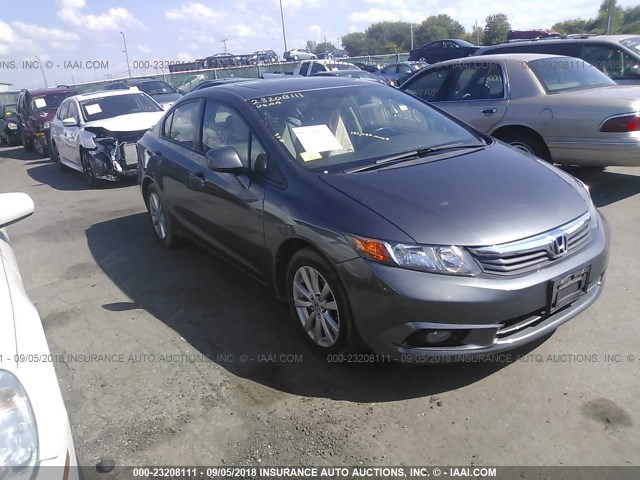 19XFB2F97CE011532 - 2012 HONDA CIVIC EXL 灰色 照片 1