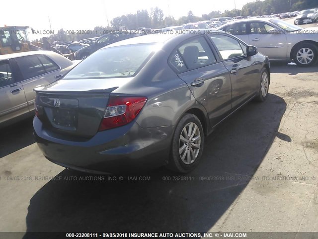 19XFB2F97CE011532 - 2012 HONDA CIVIC EXL 灰色 照片 4