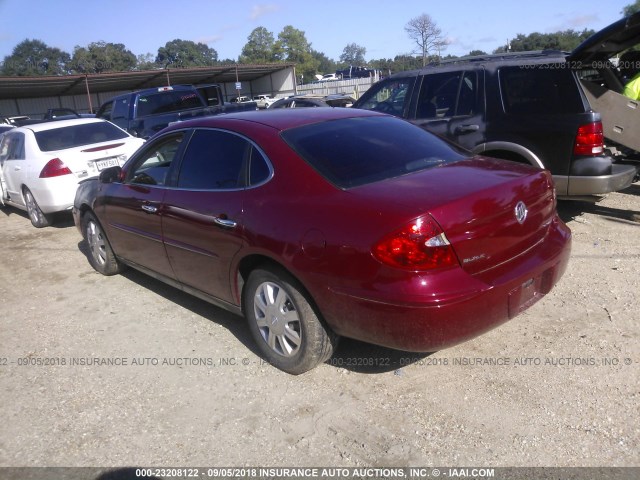 2G4WC532751312836 - 2005 BUICK LACROSSE CX BURGUNDY photo 3