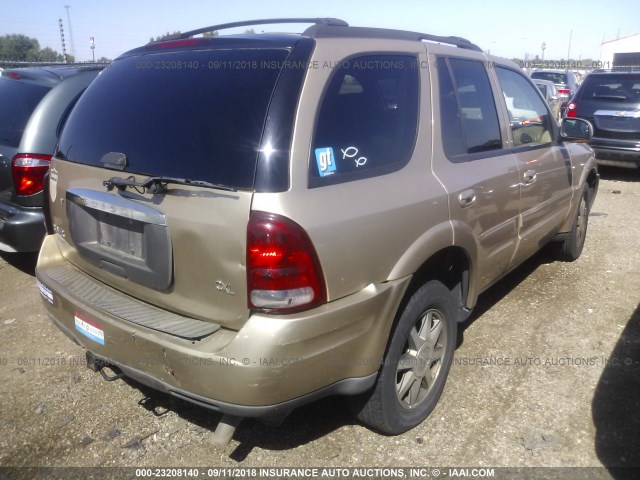 5GADT13S042265119 - 2004 BUICK RAINIER CXL GOLD photo 4