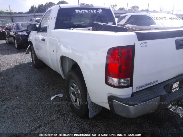 1GTN1TEA8DZ341444 - 2013 GMC SIERRA C1500 WHITE photo 3