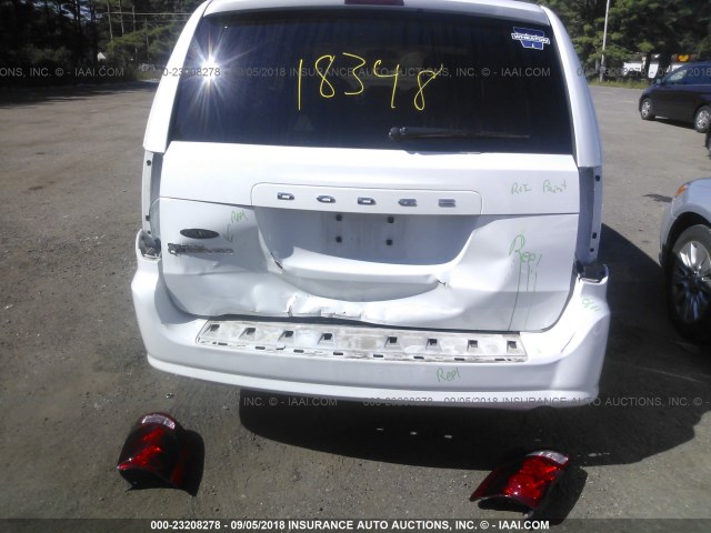 2C4RDGBG7ER230811 - 2014 DODGE GRAND CARAVAN SE WHITE photo 6