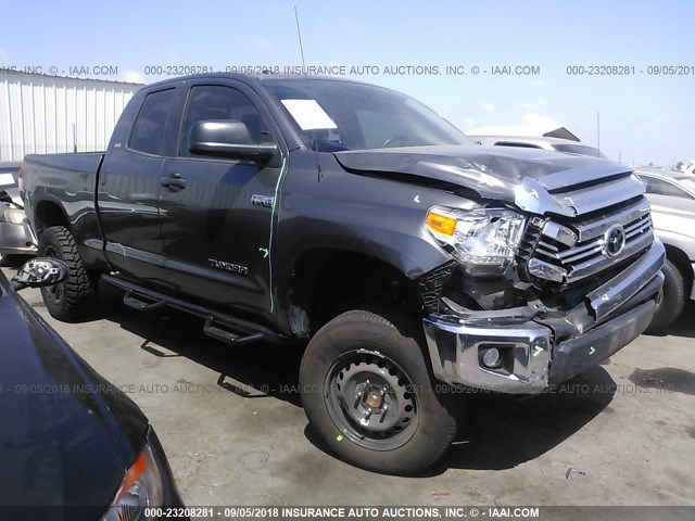 5TFRY5F13GX193260 - 2016 TOYOTA TUNDRA DOUBLE CAB SR/SR5 GRAY photo 1