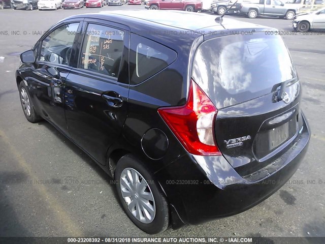 3N1CE2CP2FL369086 - 2015 NISSAN VERSA NOTE S/S PLUS/SV/SL/SR BLACK photo 3