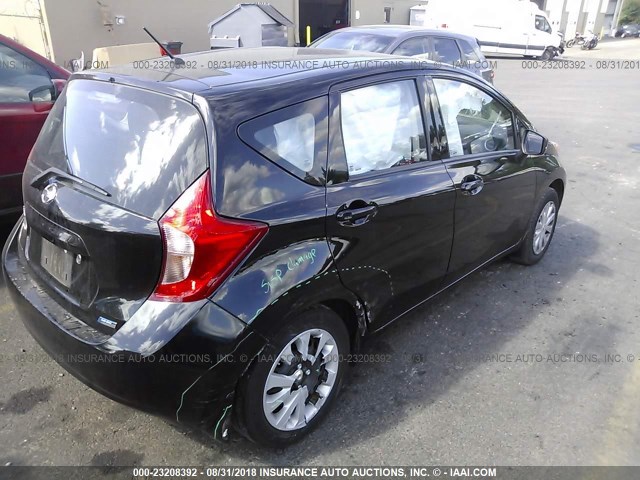3N1CE2CP2FL369086 - 2015 NISSAN VERSA NOTE S/S PLUS/SV/SL/SR BLACK photo 4