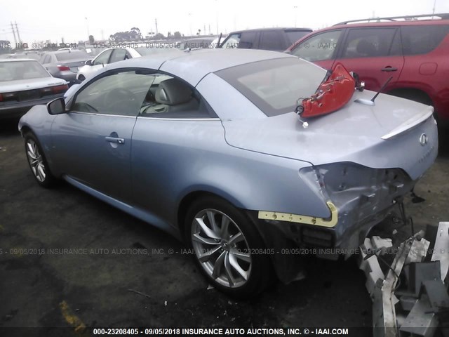 JN1CV6FE2DM771131 - 2013 INFINITI G37 SPORT/IPL Light Blue photo 3