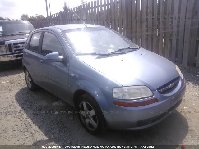 KL1TD66657B754873 - 2007 CHEVROLET AVEO LS BLUE photo 1