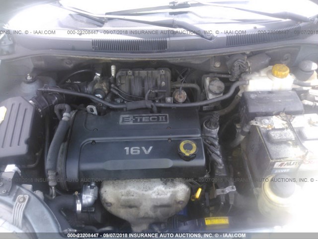 KL1TD66657B754873 - 2007 CHEVROLET AVEO LS BLUE photo 10