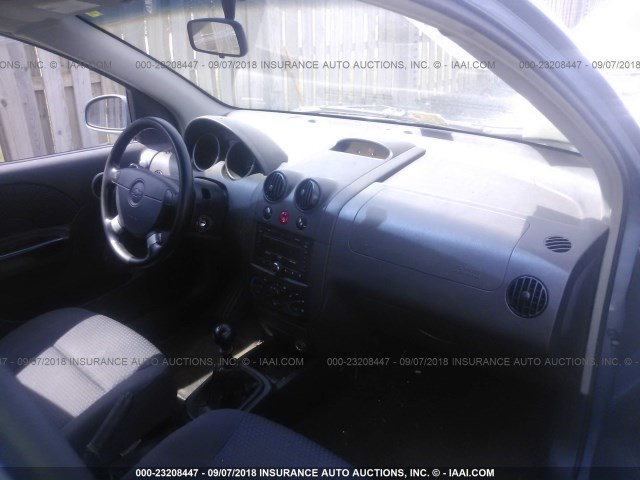 KL1TD66657B754873 - 2007 CHEVROLET AVEO LS BLUE photo 5