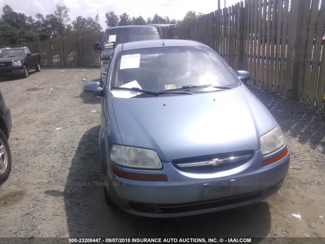 KL1TD66657B754873 - 2007 CHEVROLET AVEO LS BLUE photo 6