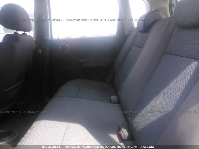 KL1TD66657B754873 - 2007 CHEVROLET AVEO LS BLUE photo 8