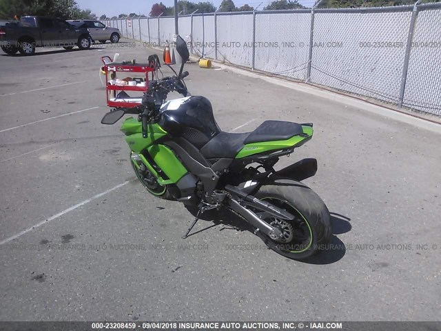 JKAZXCG17DA023174 - 2013 KAWASAKI ZX1000 G GREEN photo 3