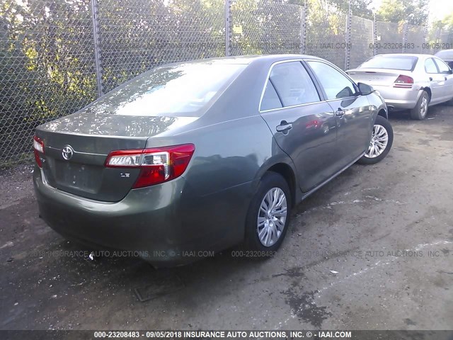 4T4BF1FK9CR190367 - 2012 TOYOTA CAMRY SE/LE/XLE მწვანე ფოტო 4