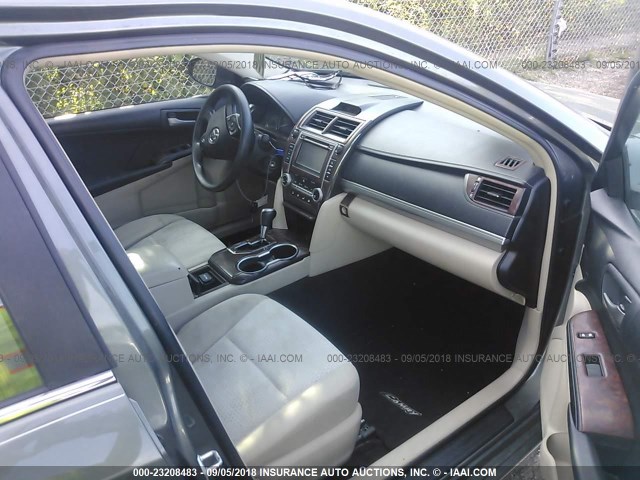 4T4BF1FK9CR190367 - 2012 TOYOTA CAMRY SE/LE/XLE მწვანე ფოტო 5