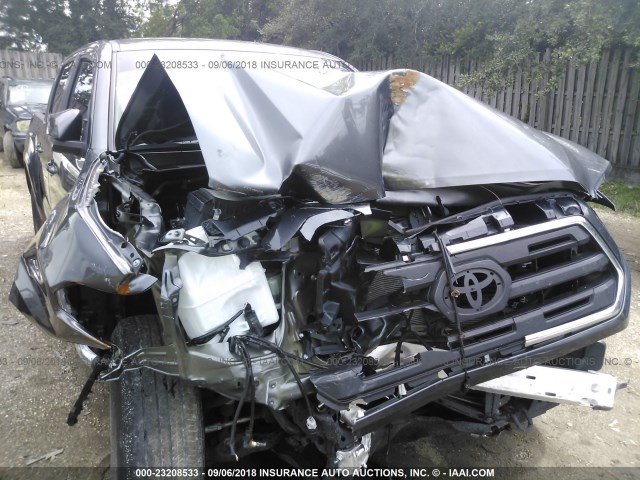 5TFAZ5CN0GX007904 - 2016 TOYOTA TACOMA DBL CAB/SR5/TRD SPORT/OR GRAY photo 6