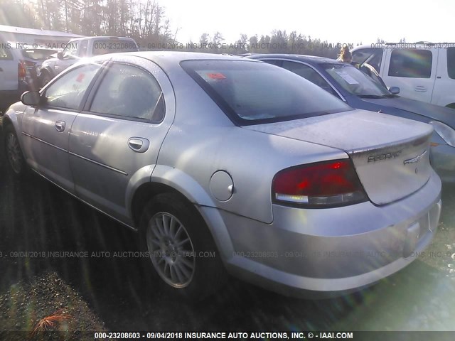 1C3EL56R04N367557 - 2004 CHRYSLER SEBRING LXI SILVER photo 3