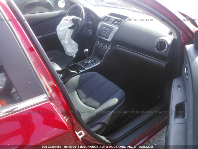 1YVHZ8DH4D5M00637 - 2013 MAZDA 6 TOURING RED photo 5