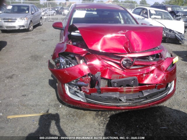 1YVHZ8DH4D5M00637 - 2013 MAZDA 6 TOURING RED photo 6