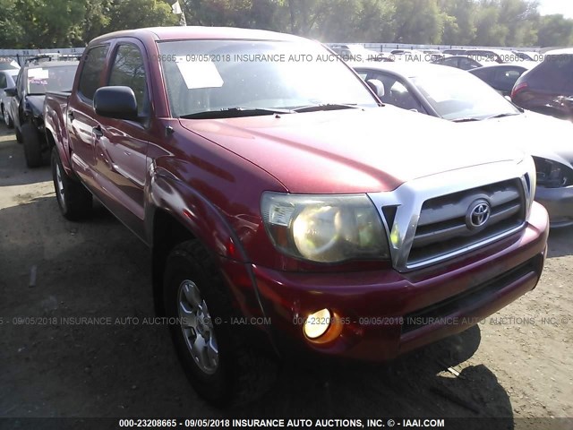 3TMLU4EN8AM041553 - 2010 TOYOTA TACOMA DOUBLE CAB წითელი ფოტო 1