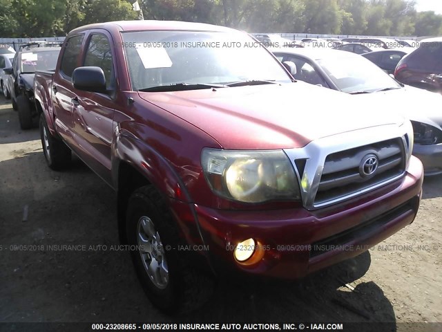 3TMLU4EN8AM041553 - 2010 TOYOTA TACOMA DOUBLE CAB RED photo 1