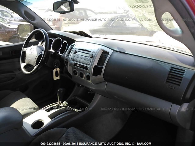3TMLU4EN8AM041553 - 2010 TOYOTA TACOMA DOUBLE CAB წითელი ფოტო 5