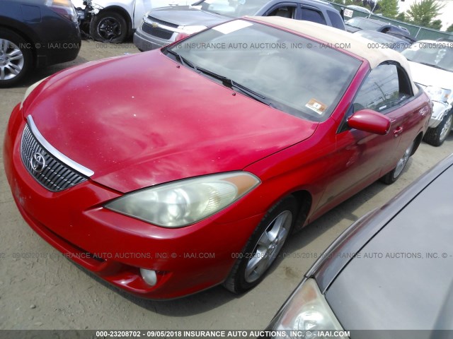 4T1FA38P14U035554 - 2004 TOYOTA CAMRY SOLARA SE/SLE წითელი ფოტო 2