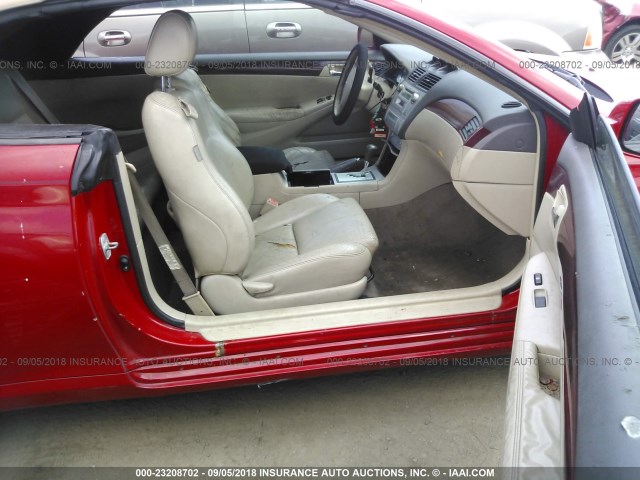 4T1FA38P14U035554 - 2004 TOYOTA CAMRY SOLARA SE/SLE წითელი ფოტო 5