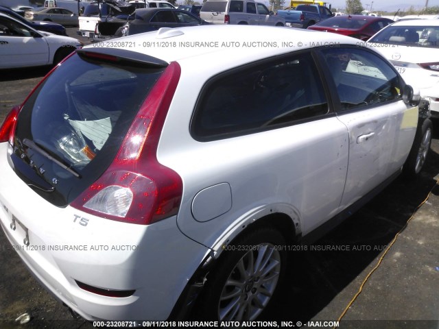 YV1672MK7C2280628 - 2012 VOLVO C30 T5 WHITE photo 4