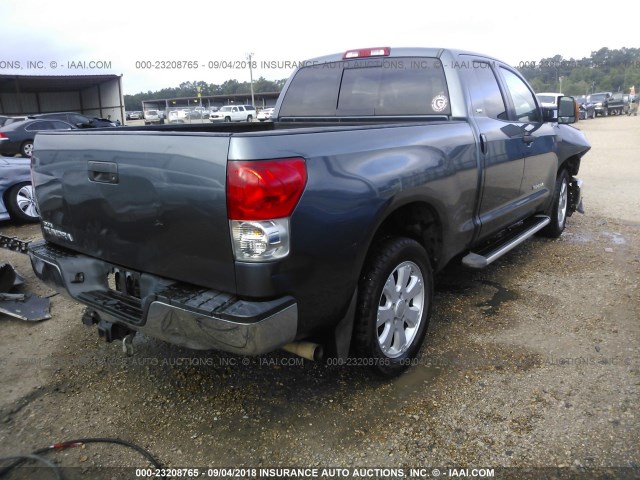 5TFRV54108X051154 - 2008 TOYOTA TUNDRA DOUBLE CAB/DOUBLE CAB SR5 Light Blue photo 4