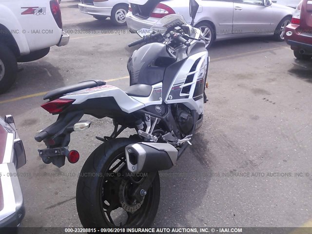 JKAEX8A13EA006362 - 2014 KAWASAKI EX300 A WHITE photo 4