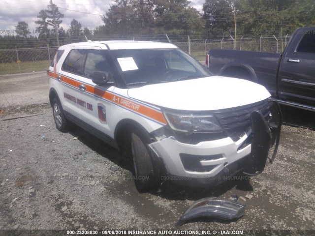 1FM5K8AR8HGC07939 - 2017 FORD EXPLORER POLICE INTERCEPTOR WHITE photo 1