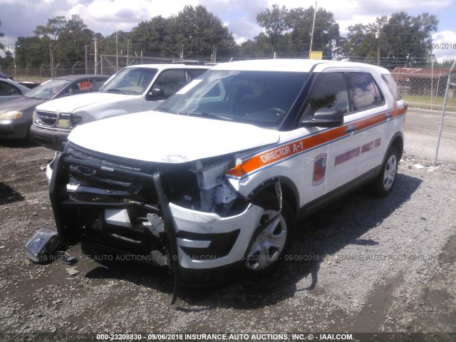 1FM5K8AR8HGC07939 - 2017 FORD EXPLORER POLICE INTERCEPTOR WHITE photo 2