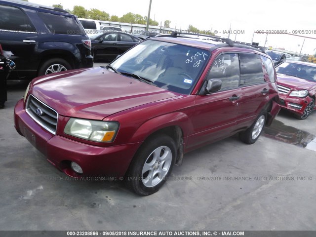 JF1SG65624G734534 - 2004 SUBARU FORESTER 2.5XS Марун фото 2