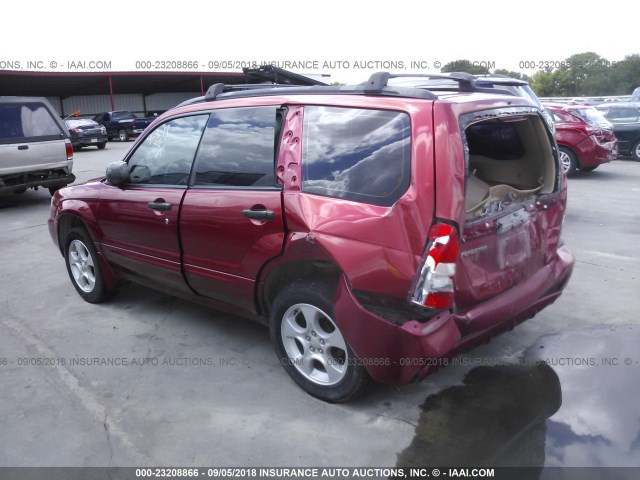JF1SG65624G734534 - 2004 SUBARU FORESTER 2.5XS Марун фото 3