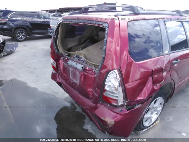 JF1SG65624G734534 - 2004 SUBARU FORESTER 2.5XS Марун фото 6