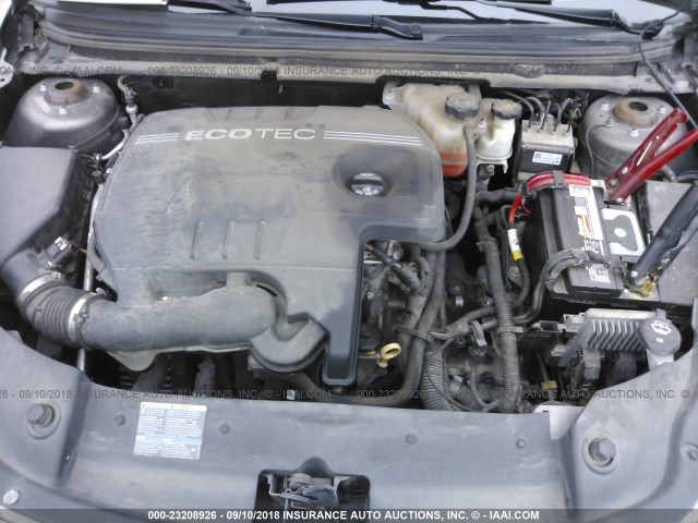 1G1ZC5EB5AF107655 - 2010 CHEVROLET MALIBU 1LT ყავისფერი ფოტო 10