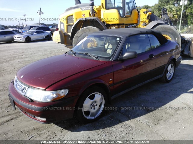 YS3DF78N0X7001684 - 1999 SAAB 9-3 SE RED photo 2