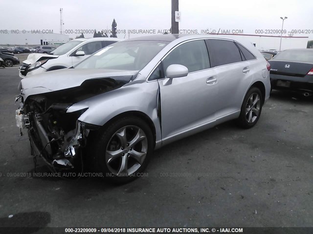 4T3ZK3BB6AU022809 - 2010 TOYOTA VENZA SILVER photo 2