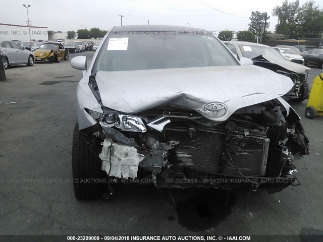 4T3ZK3BB6AU022809 - 2010 TOYOTA VENZA SILVER photo 6