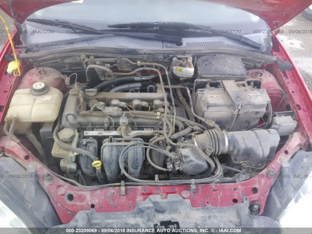 1FAHP37N47W326740 - 2007 FORD FOCUS ZX5/S/SE/SES 红色 照片 10