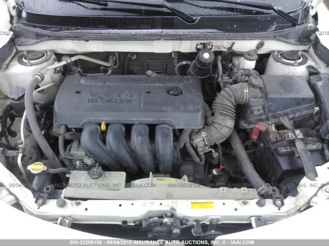 5Y2SL65896Z441633 - 2006 PONTIAC VIBE WHITE photo 10