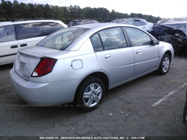 1G8AZ55F16Z176087 - 2006 SATURN ION LEVEL 2 银色 照片 4