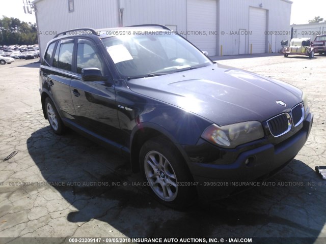 WBXPA73414WB29473 - 2004 BMW X3 2.5I BLACK photo 1