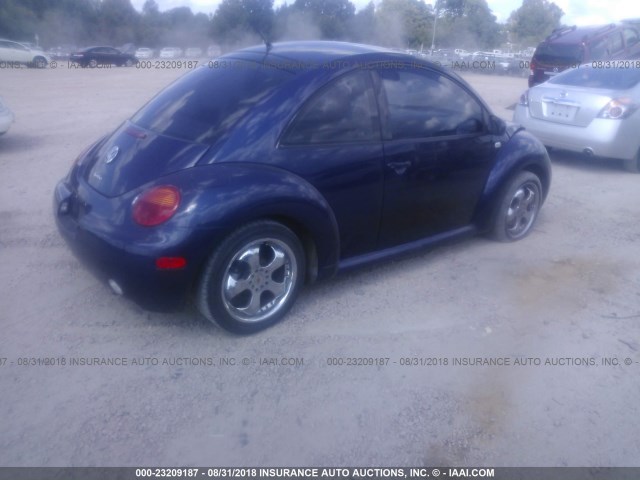 3VWDD21C52M415726 - 2002 VOLKSWAGEN NEW BEETLE GLX 蓝色 照片 4