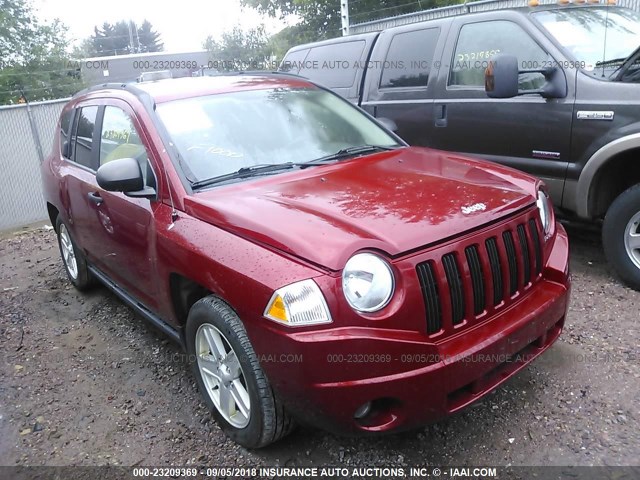1J8FF47W27D143862 - 2007 JEEP COMPASS RED photo 1