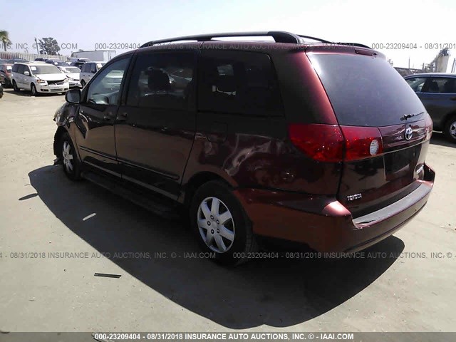 5TDZA23C56S482928 - 2006 TOYOTA SIENNA CE/LE RED photo 3