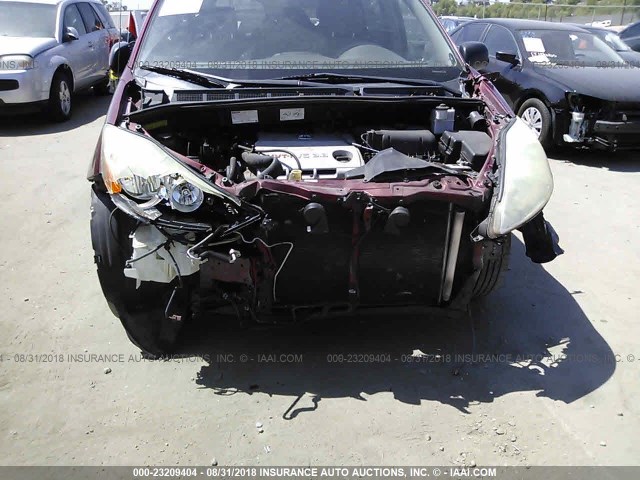 5TDZA23C56S482928 - 2006 TOYOTA SIENNA CE/LE RED photo 6